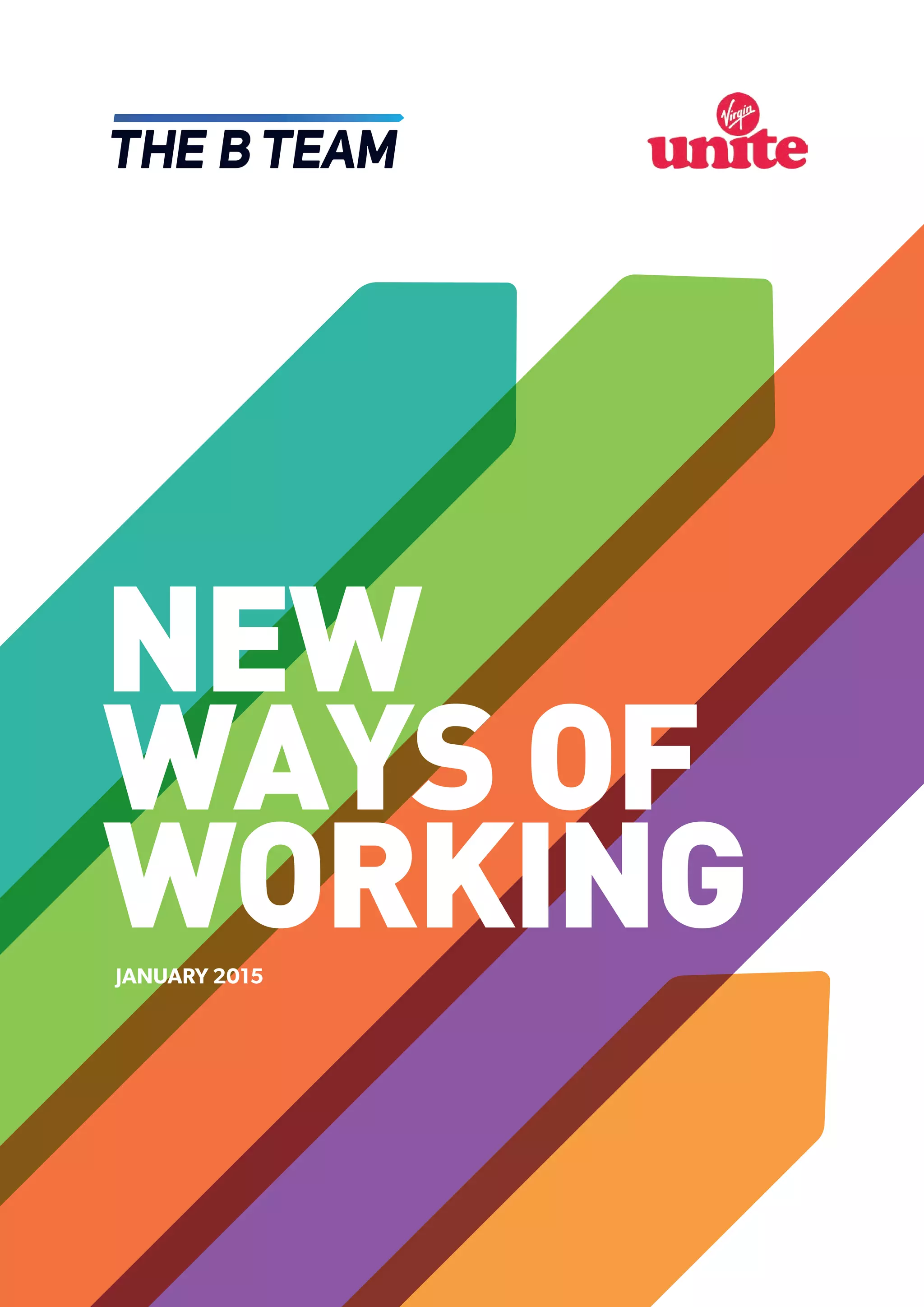 NEW
WAYS OF
WORKINGJANUARY 2015
 