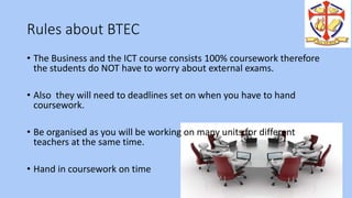 Btec business and ict