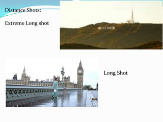 Distance Shots:

Extreme Long shot




                    Long Shot
 