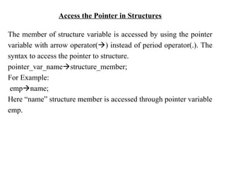 pointer, structure ,union and intro to file handling | PPT