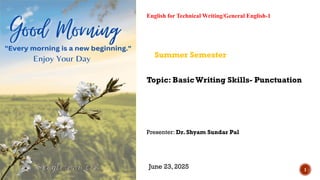Mastering Writing.pdf Mastering Basic Writing Skills: Punctuation Essentials for Technical ...