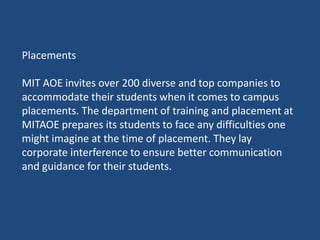 BTech CSE AI at MITAOE | PPTX