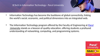 btech in information technology.pptx-paruluniversity | PPTX