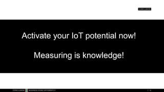 15
Activate your IoT potential now!
Measuring is knowledge!
 
