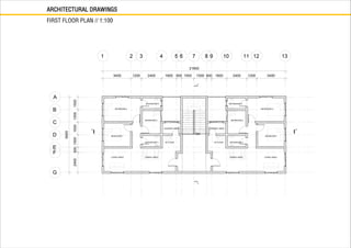 ARCHITECTURAL DRAWINGS
FIRST FLOOR PLAN // 1:100
 