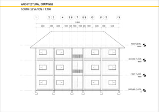 ARCHITECTURAL DRAWINGS
SOUTH ELEVATION // 1:100
 