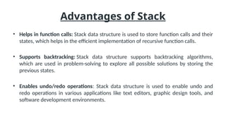 introduction to stack data stuctures linear | PPTX