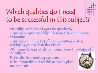 What will I learn?Learn how the media industry worksAnalyse media texts created by othersProduce your own media productsExperience real life situations in                           the Media industry by working to                professional briefsDevelop your production skills 