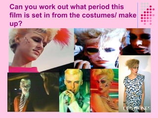 How is Mise-en-Scene used?A good media text is carefully planned and “staged”Mise-en-scene includes the people, location, props, costumes, facial expressions, body language, position in the frame… in fact everything you can see!It can be used to help us understand something more easily or even to sway our opinions…