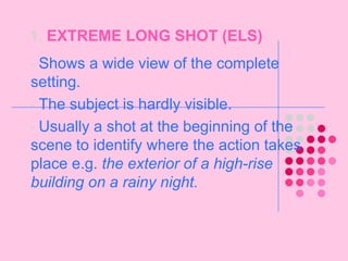 Types of LightingHIGH KEY LIGHTING:More filler lights are used. Lighting is natural and realistic to our eyesProduces brightly lit sets or a sunny day (right)Example: Rom-Coms