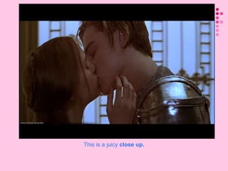 4. Medium Shot (MS)The shot starts at around the waist and includes a little space above the head.Gesture, expression and details of physical appearance are now more clearly visible.