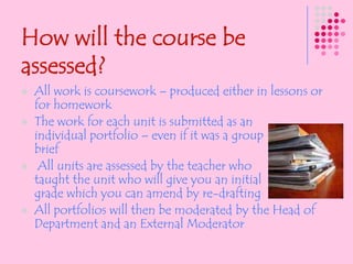 What do I need.....Buy a notebook – preferably with dividers.A supply of pens – you will not be borrowing ours!!Always bring the unit assignment with you.