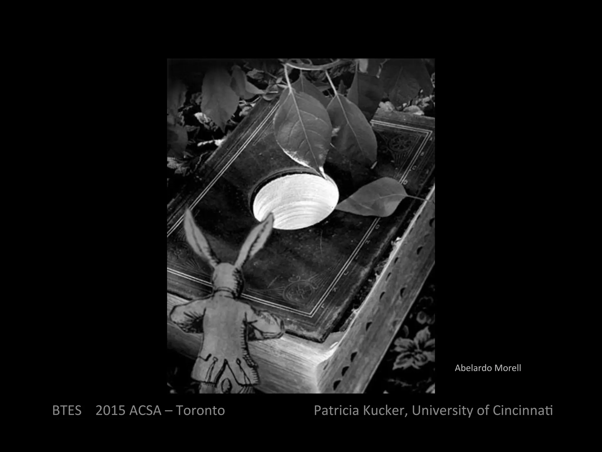 BTES	
  	
  	
  	
  2015	
  ACSA	
  –	
  Toronto	
  	
  	
  	
  	
  	
  	
  	
  	
  	
  	
  	
  	
  	
  	
  	
  	
  	
  	
  	
  	
  	
  	
  	
  	
  	
  Patricia	
  Kucker,	
  University	
  of	
  CincinnaQ	
  
Abelardo	
  Morell	
  
 
