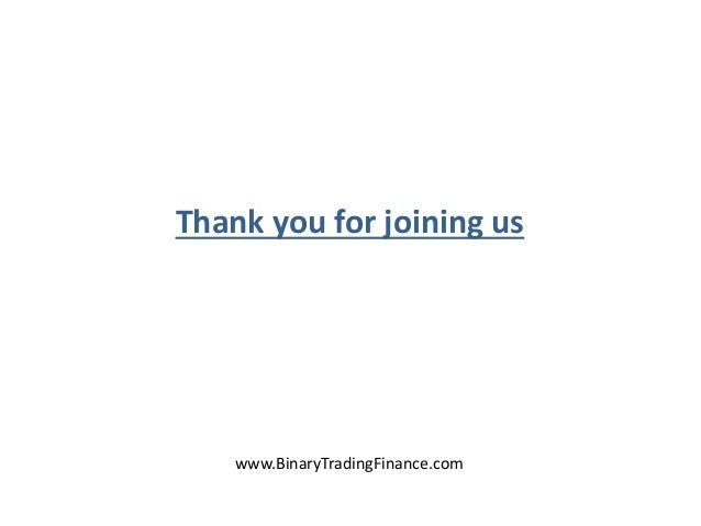 Binary trading lessons
