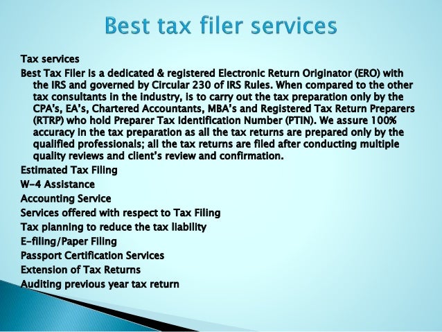 Best Tax Filer Tips