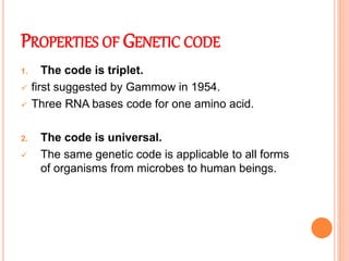 Genetic Code | PPTX