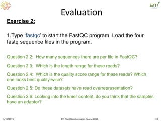 Quality Control of Sequencing Data | PDF
