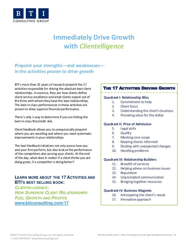 Bti Brand Elite 2017 Executive Summary - 