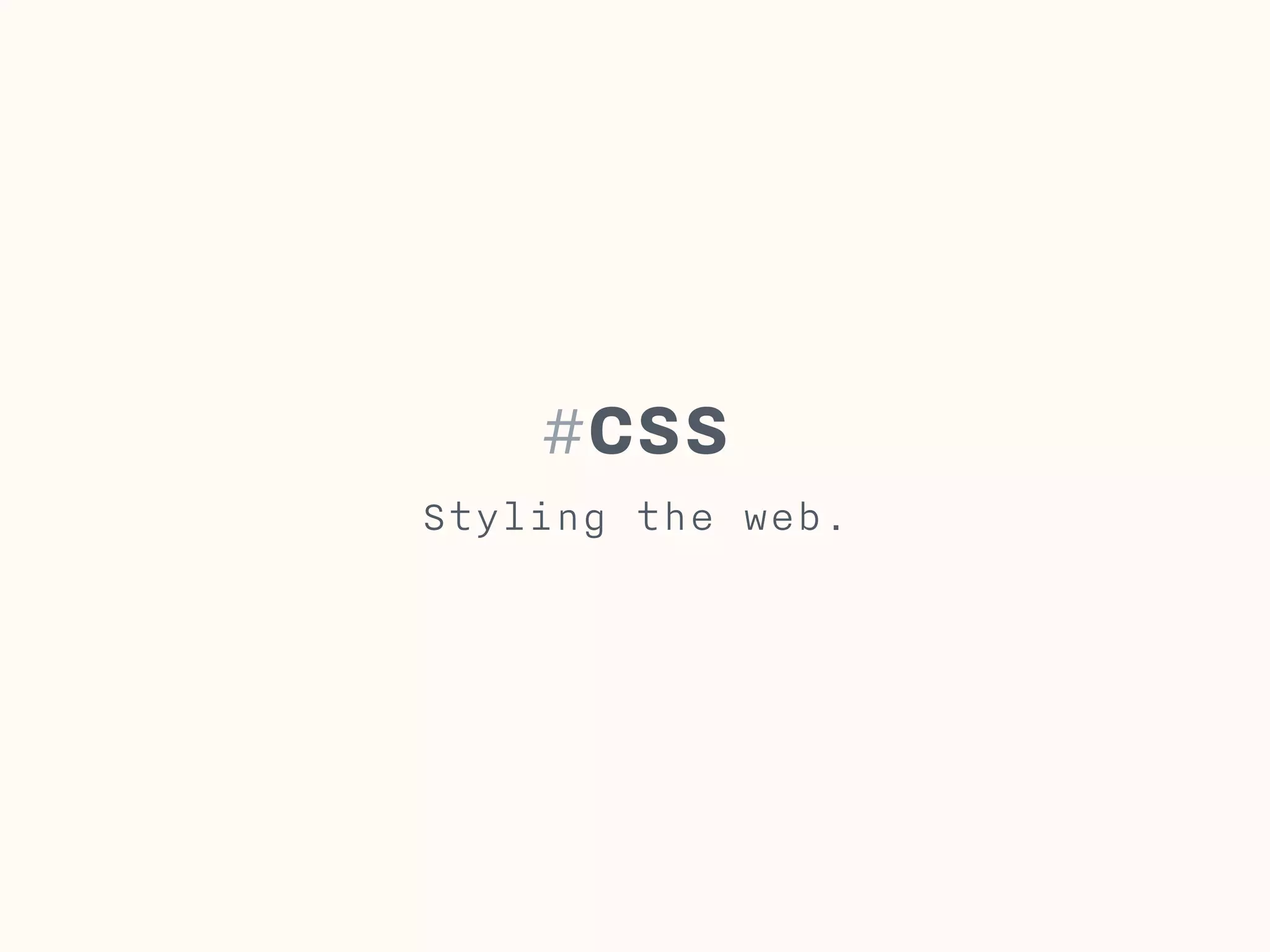 #HTML coding style
This coding style makes it easy to maintain your html.
!
Use only lowercase for everything (tags, attributes,
classes,…). Only copy text may use mixed or upper case.
!
Indentation use 1 TAB as indentation per nesting level.
!
Elements on new line every block, list, or table element
should be on a new line with indentation per level.
!
Use <p> for paragraphs, never use <br>.
 