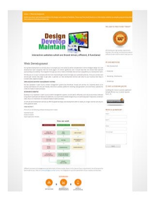 Services Web-Development of Brilliantwebdesign.net