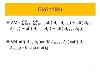 Bond Energy Algorithm Thuật Toán BEA (Bond Energy Algorithm) | PPTX