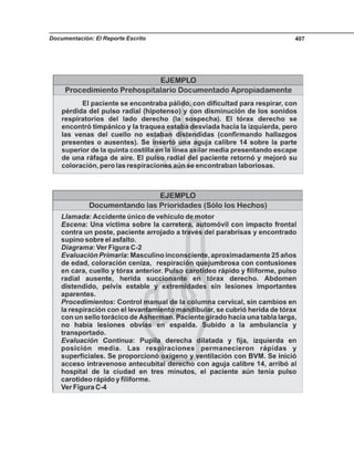 Documentación: El Reporte Escrito 407
 