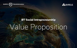 BT Social Intrapreneurship
Value Proposition
 