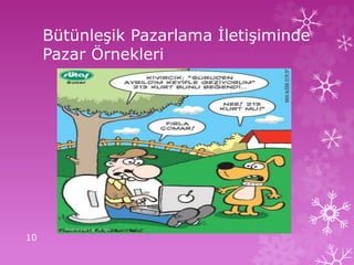 Bütünleşik Pazarlama İletişiminde
Pazar Örnekleri
10
 