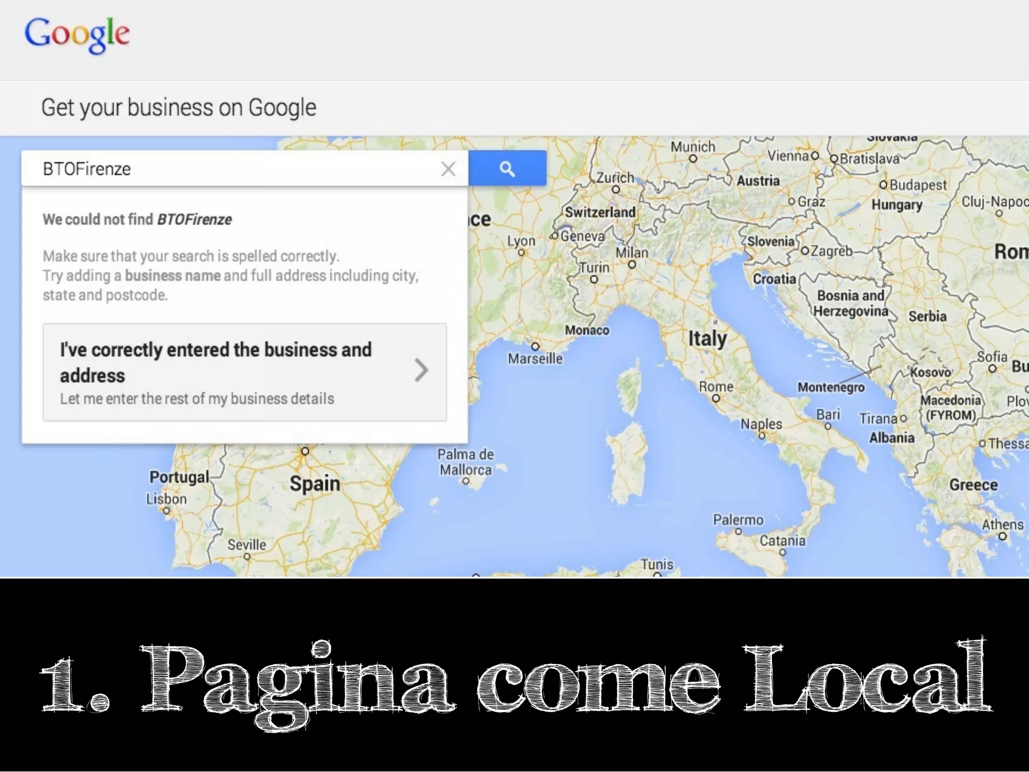 Google Plus for Travel

#BTO2013

1. Pagina come Local
Giorgio Taverniti - Founder GT Idea S.r.l - @giorgiotave

 