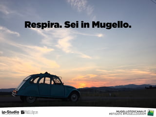 MUGELLOTOSCANA.IT 
#BT02015 #MUGELLOGRAM
Respira. Sei in Mugello.
 