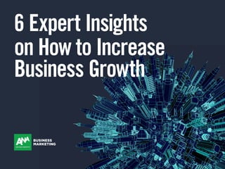 6 Expert Insights
on How to Increase
Business Growth
 