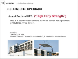 Béton. 1 composant du béton