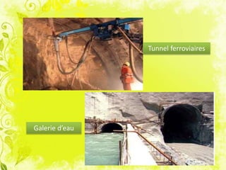 Tunnel ferroviaires
Galerie d’eau
 