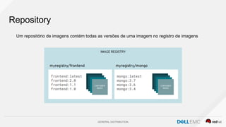 GENERAL DISTRIBUTION
Repository
Um repositório de imagens contém todas as versões de uma imagem no registro de imagens
 