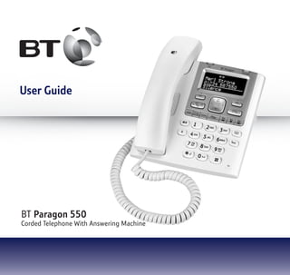 Bt Paragon 550 Corded Telephone User Guide