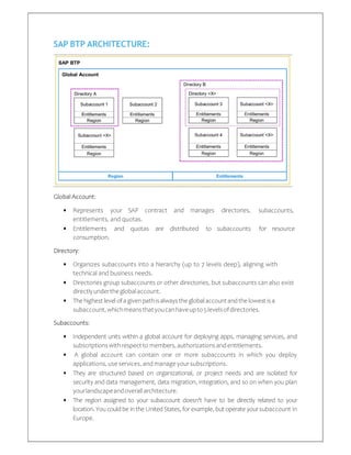SAP BTP Introduction, how configure SAP BTP | PDF