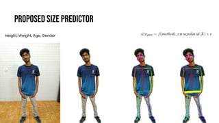 PROPOSED SIZE PREDICTOR
Height, Weight, Age, Gender
 
