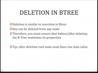 B tree & | PPTX