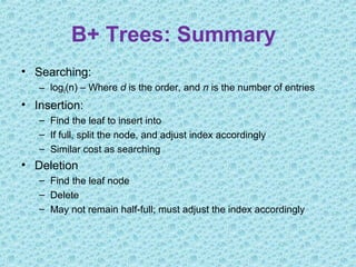 B+ tree | PPT | Free Download