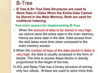 Data structures trees - B Tree & B+Tree.pptx