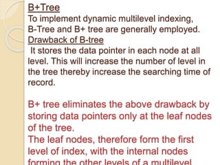 Data structures trees - B Tree & B+Tree.pptx