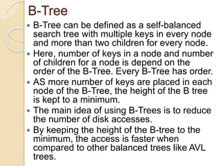 Data structures trees - B Tree & B+Tree.pptx