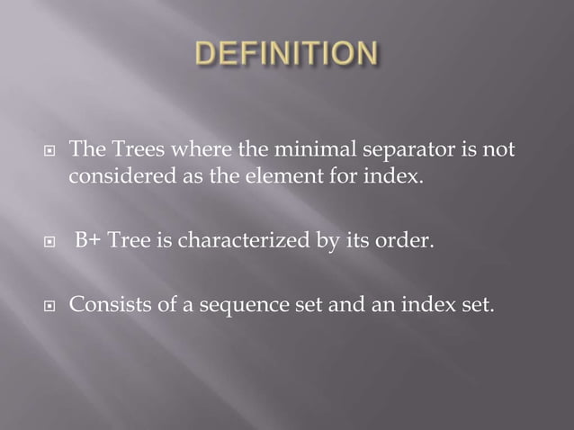 B+ trees | PPT