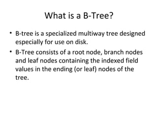 B trees and_b__trees | PPT