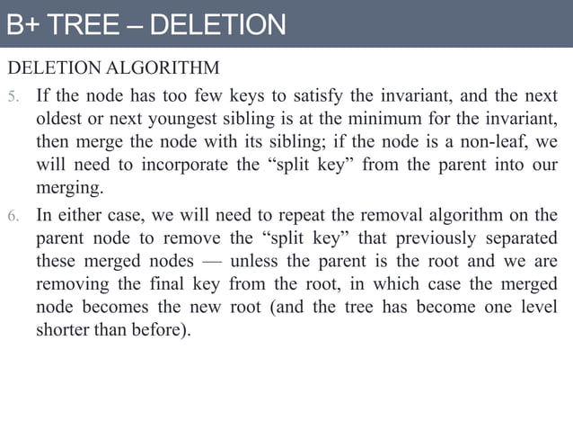 B+ trees and height balance tree | PPTX