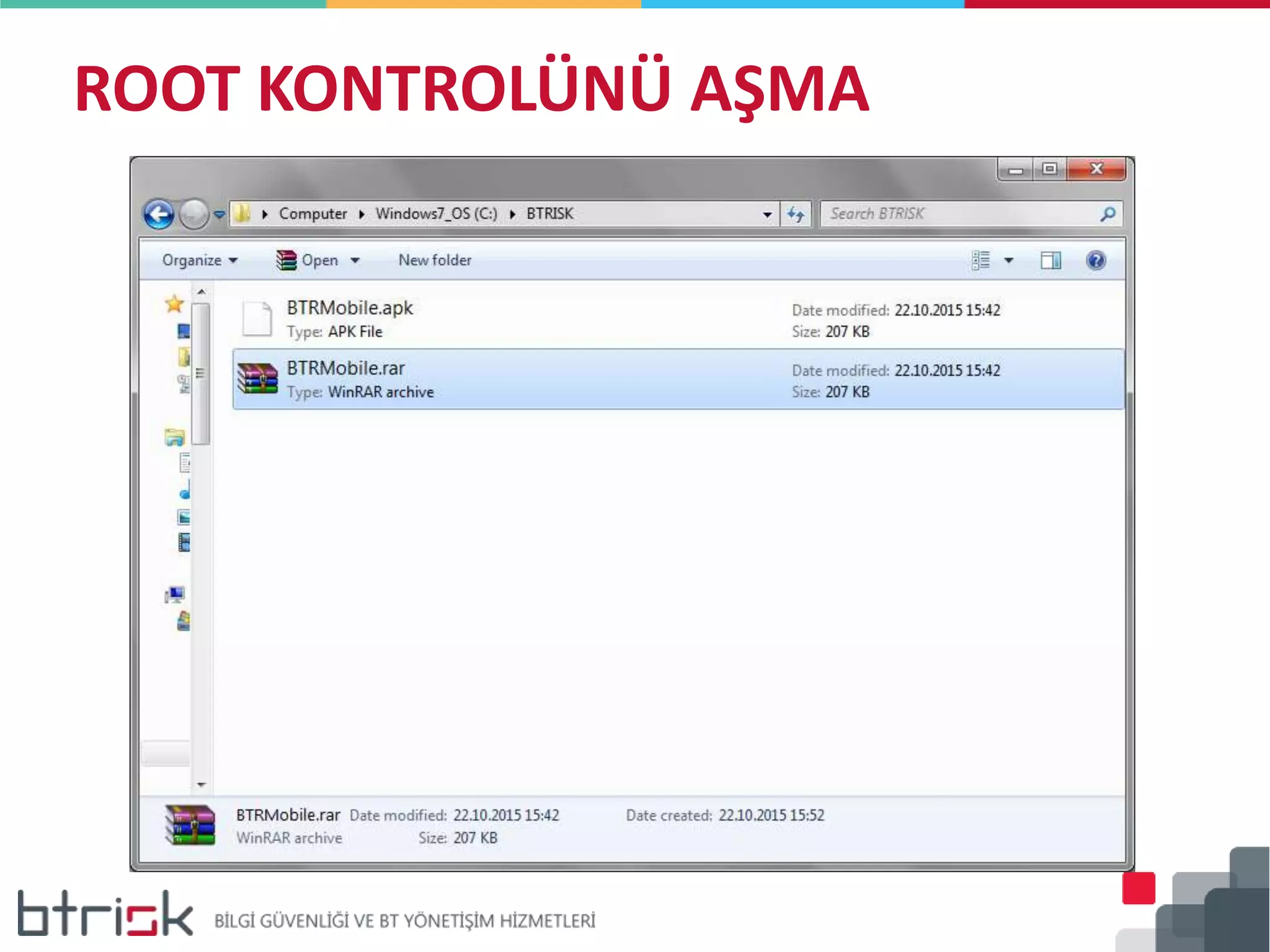 ROOT KONTROLÜNÜ AŞMA
 