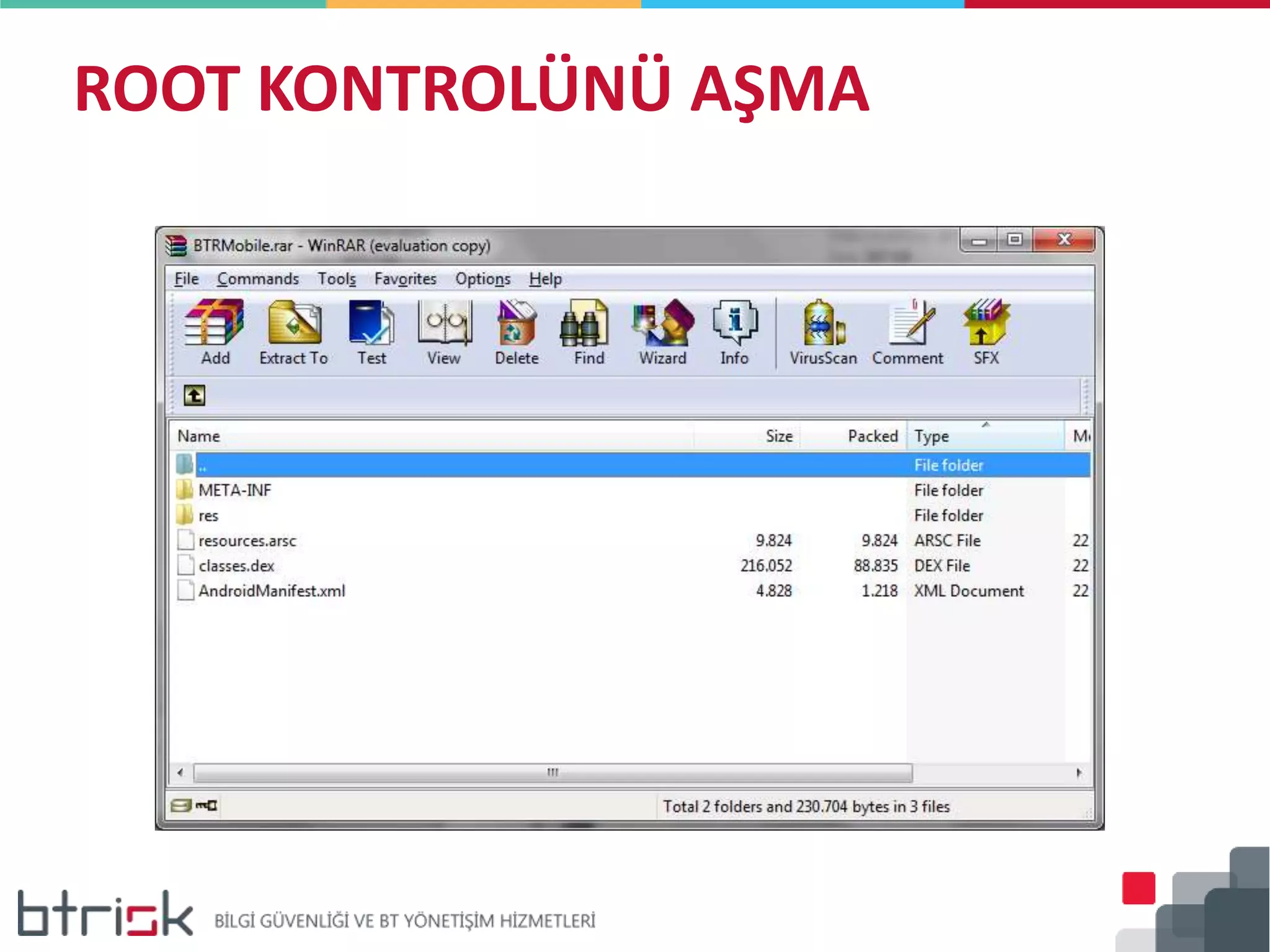 ROOT KONTROLÜNÜ AŞMA
 