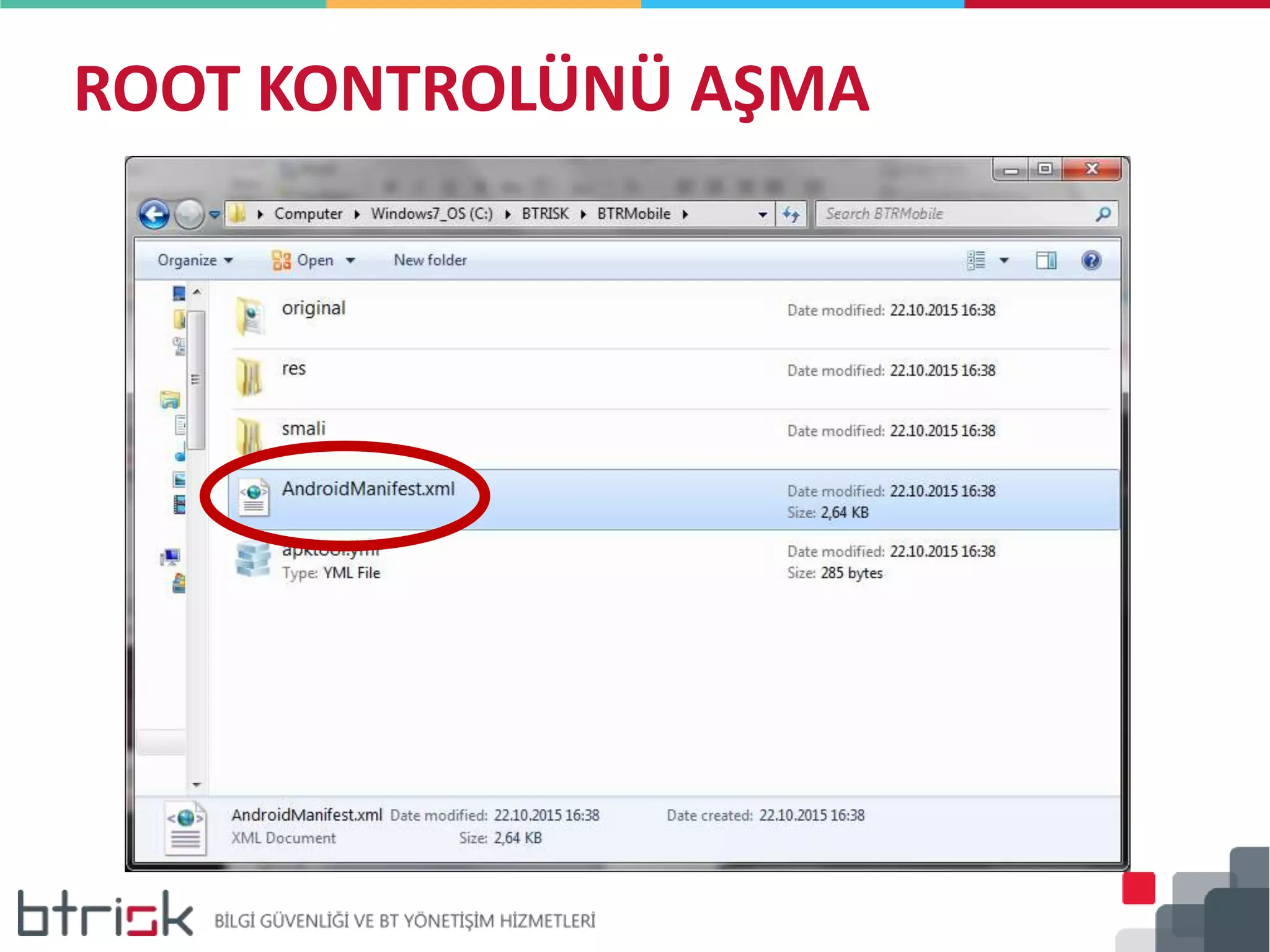ROOT KONTROLÜNÜ AŞMA
 