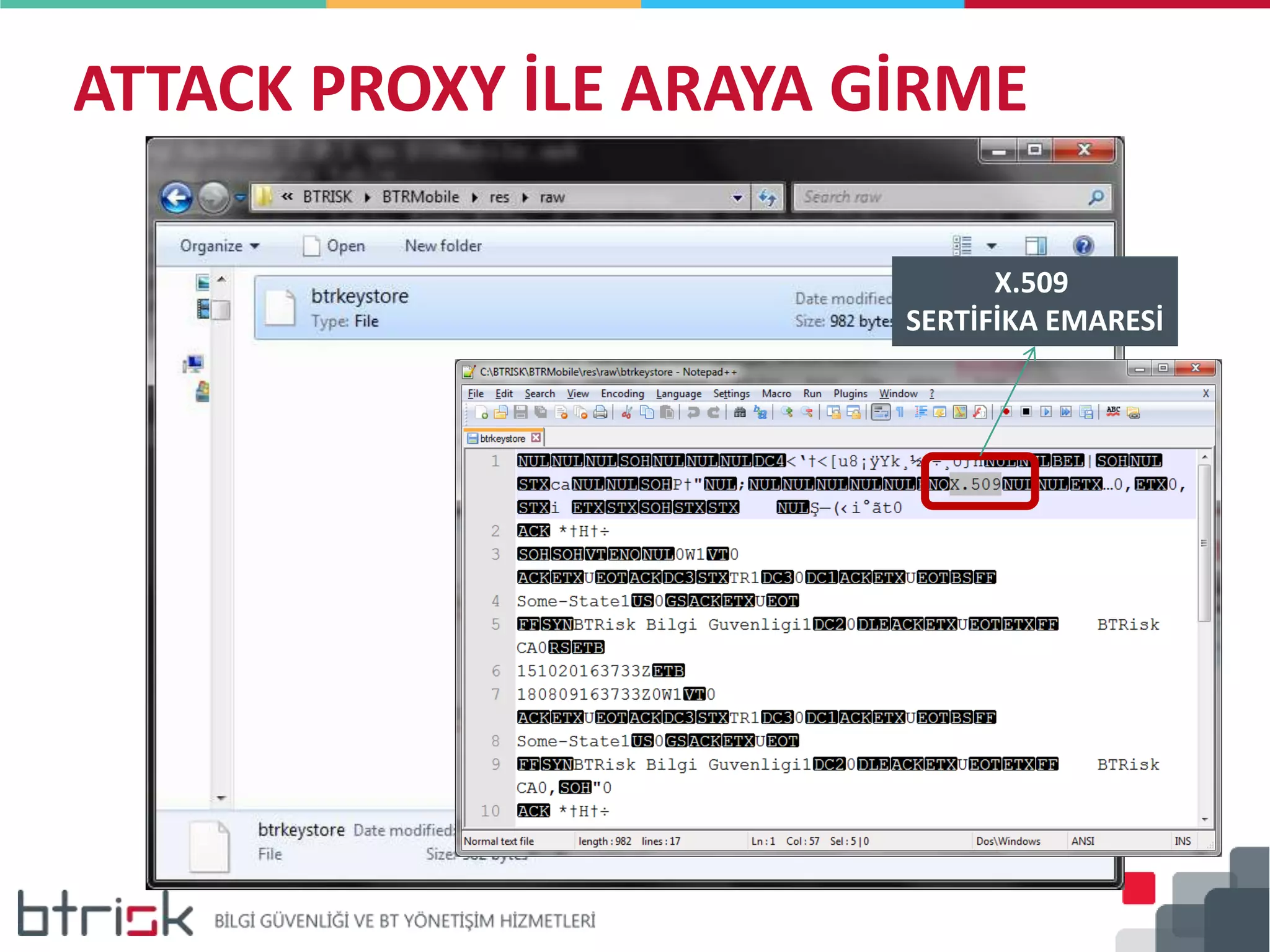 ATTACK PROXY İLE ARAYA GİRME
X.509
SERTİFİKA EMARESİ
 