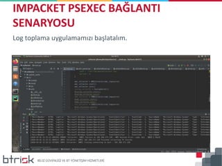 Log toplama uygulamamızı başlatalım.
IMPACKET PSEXEC BAĞLANTI
SENARYOSU
 